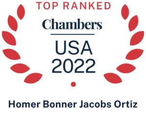 Top Ranked Chambers USA 2022 Homer Bonner Jacobs Ortiz