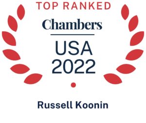 Top Ranked Chambers USA 2022 Russell Koonin